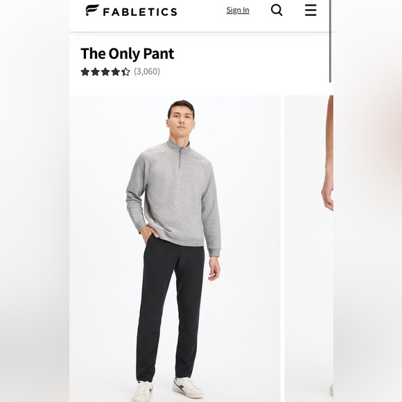 Fabletics Pants Fabletics The Only Pant Mens In Shadow Grey Poshmark